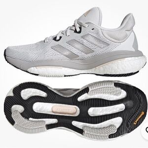 NWT Adidas Women Solar Glide 5‎ Training Shoes Running White Sneakers GYM Shoe 9